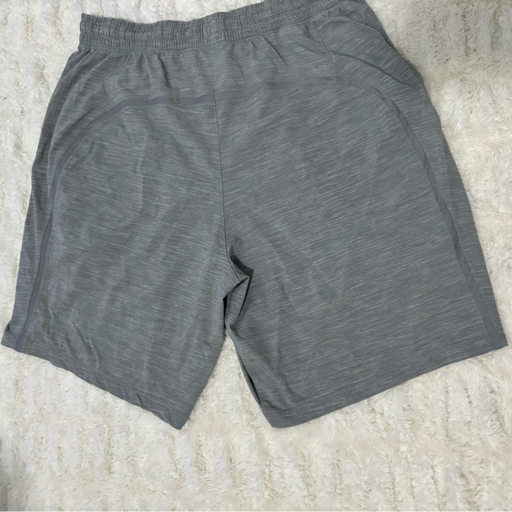LULULEMON ATHLETICA Men's Pace Breaker Gray Athletic Shorts - Picture 8 of 11